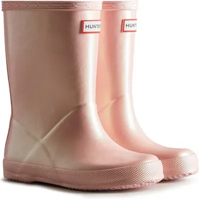 Hunter First Classic Nebula Waterproof Rain Boot In Bella/pink