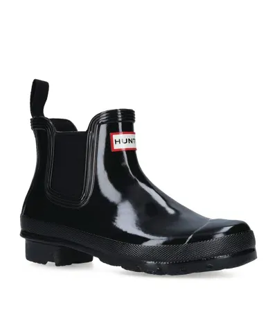 Hunter Original Chelsea Wellington Boots In Black