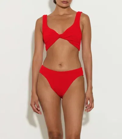 Hunza G Coverage Juno Bikini In Red