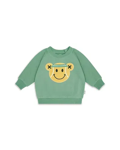 Huxbaby Boys' Tennis Bear Sweatshirt - Baby, Little Kid In Turf