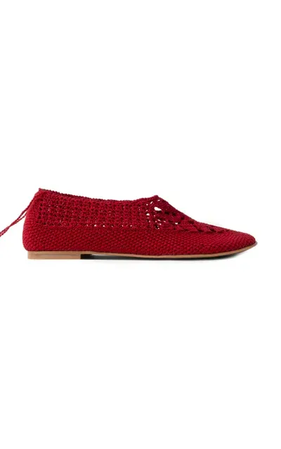 Hvoya Merezhyvni Cotton Flats In Red