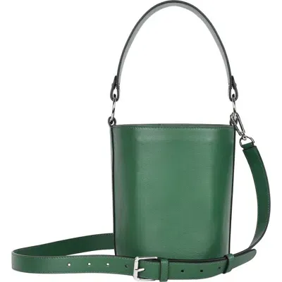 Hyer Goods Luxe Mini Bucket Bag In Green