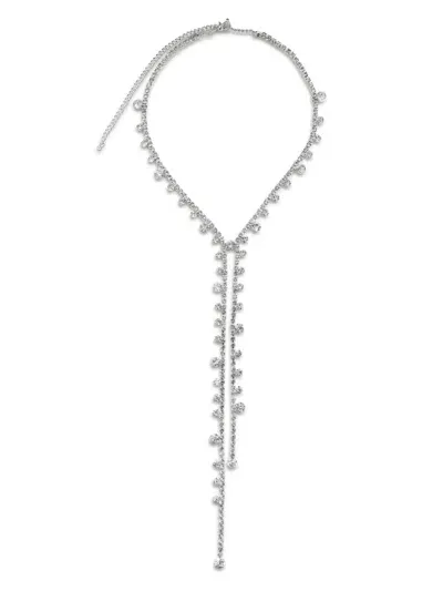 Hzmer Jewelry Crystal-embellished Necklace In Silver