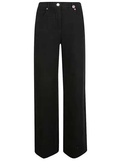 I Love My Pants Miranda Cotton Trousers In Black