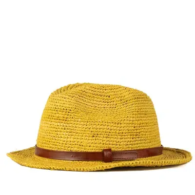 Ibeliv Lubeman Hat In Yellow Raffia In Beige