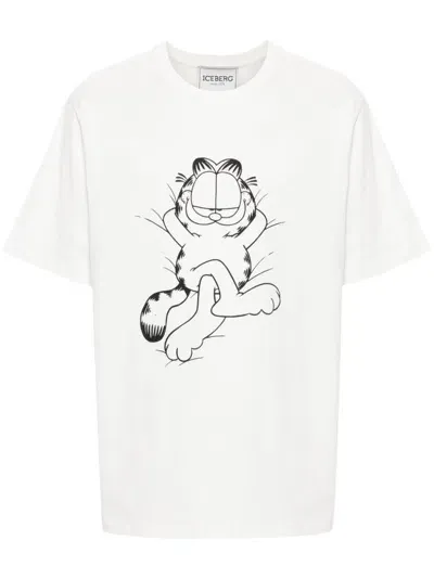 Iceberg Garfield-print T-shirt In White