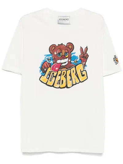 Iceberg Graphic-print T-shirt In White