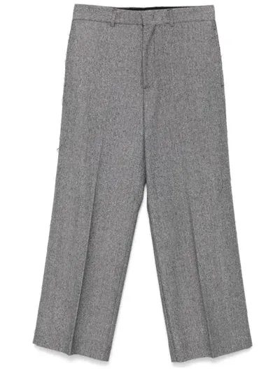 Iceberg Herringbone Trousers In Black