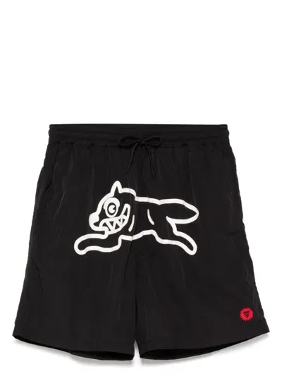 Icecream Logo-print Swim Shorts In Black