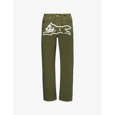 Icecream Mens Green Running Dog Denim Jeans