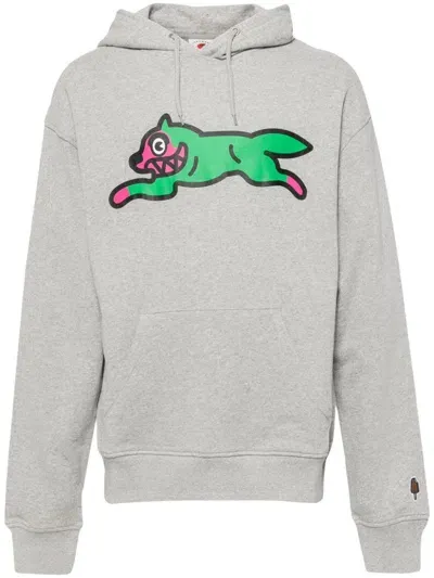 Icecream Running Dog Popover Hoodie In Grey