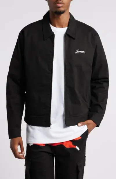 Icecream Worker Jacket In Black