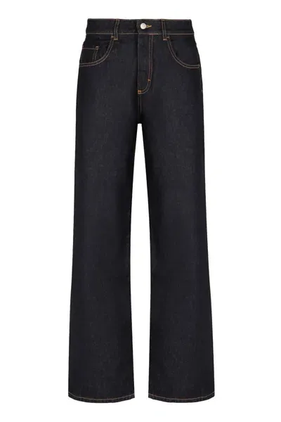 Icon Denim Bea Wide-leg Jeans In Navy