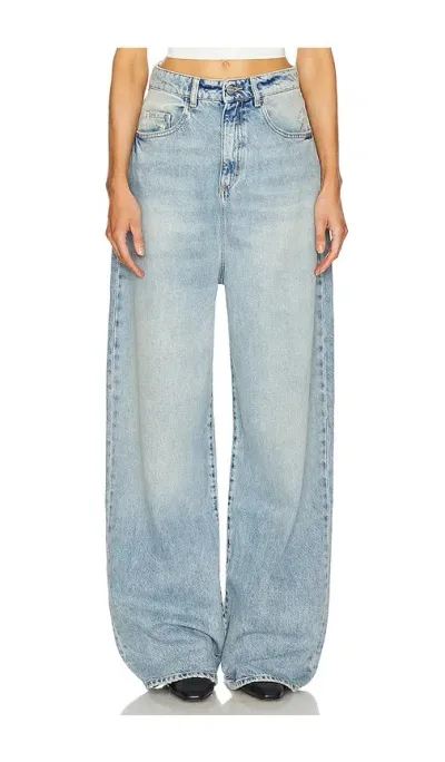 Icon Denim Coco Wide Leg In Denim Light