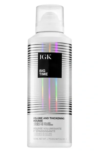 Igk Big Time Volume & Thickening Hair Mousse In White