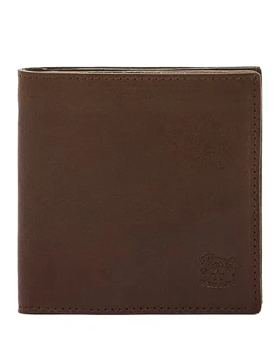 Il Bisonte Galileo Compact Bi Fold Wallet In Caffe