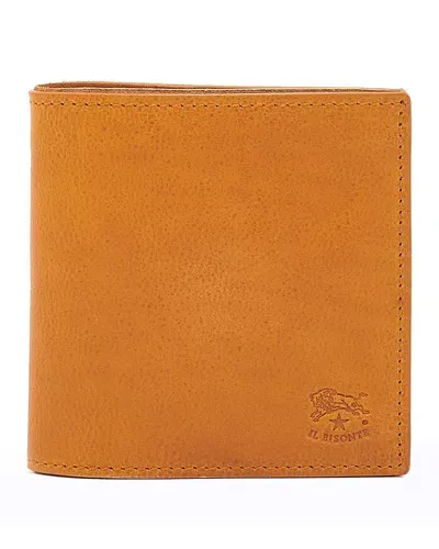 Il Bisonte Galileo Compact Bi Fold Wallet In Natural