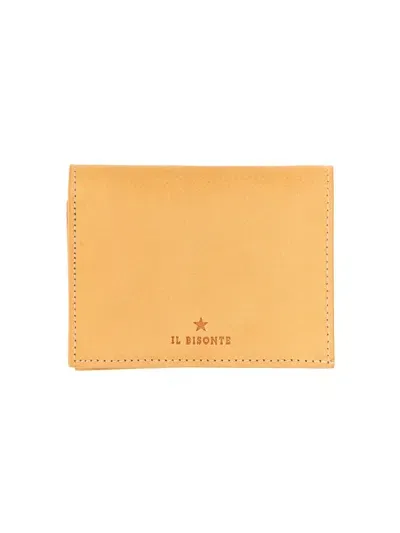 Il Bisonte Small Leather Wallet In Buff