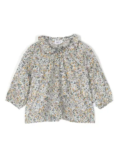 Il Gufo Babies' Abstract-print Blouse In Multicolour