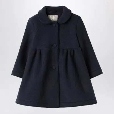 Il Gufo Blue Couture Fleece Coat