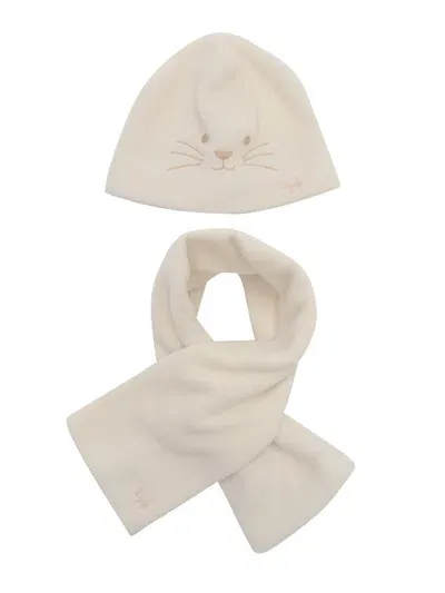 Il Gufo Kids' Cap+scarf In Beige