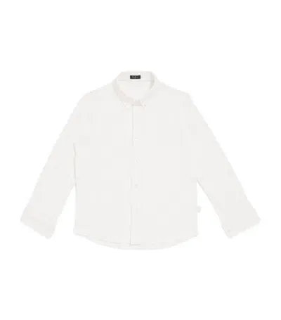 Il Gufo Kids' Cotton Piqué Shirt (3-12 Years) In White