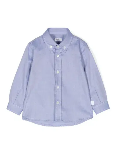 Il Gufo Babies' Cotton Shirt In 蓝色