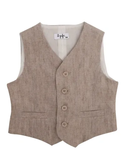 Il Gufo Gilet Da Bambino In Beige