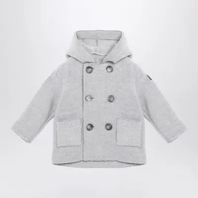 Il Gufo Grey Double-breasted Fleece Jacket