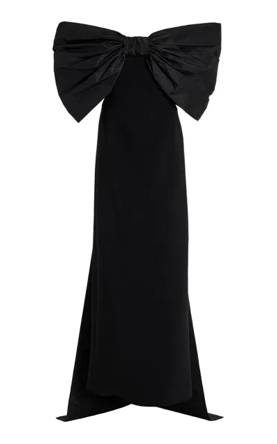 Ila Exclusive Saint Crepe Gown In Black