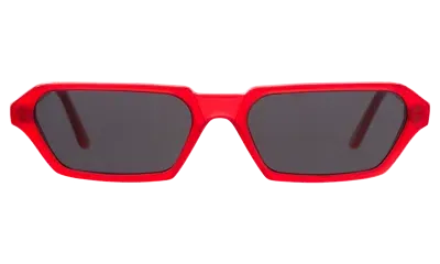 Illesteva Baxter Sunglasses In Red / Grey