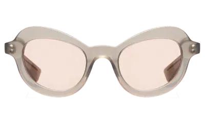 Illesteva Delfina Sunglasses In Taupe / Dusty Pink See Through