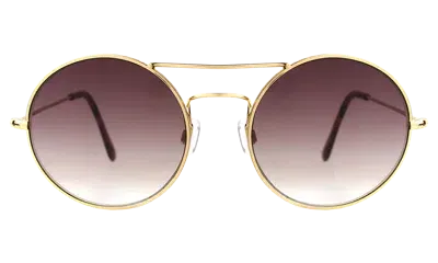 Illesteva Delon Sunglasses In Gold / Brown Gradient