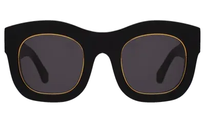 Illesteva Hamilton Ring Sunglasses In Black / Grey