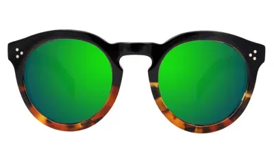 Illesteva Leonard Ii Sunglasses In Green