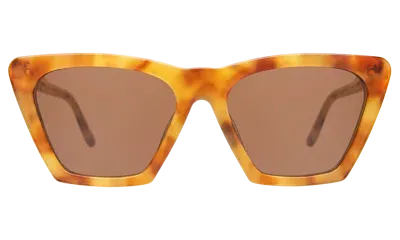 Illesteva Lisbon Sunglasses In Amber / Brown