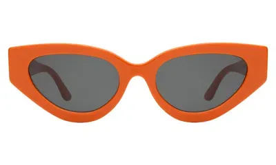 Illesteva Mary Lou Sunglasses In Red