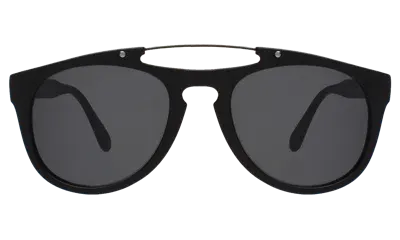 Illesteva Monaco Sunglasses In All Black / Grey