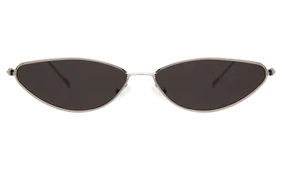 Illesteva Nimbin Sunglasses In Silver / Grey Flat