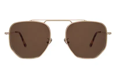 Illesteva Patmos 58 Sunglasses In Gold