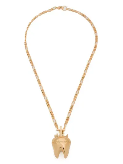 In Gold We Trust Paris Teeth Chain Necklace In Gold