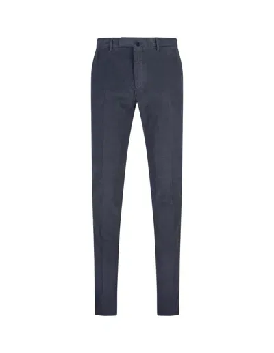 Incotex Blue Corduroy Slim Fit Trousers