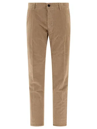 Incotex Corduroy Trousers In Beige