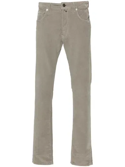 Incotex Corduroy Trousers In Grey