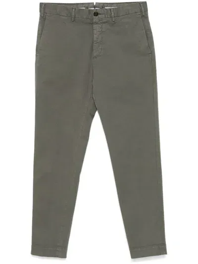 Incotex Cotton Chinos In Green