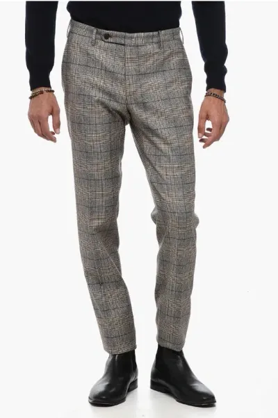 Incotex Districk Check Slim Fit Chinos Pants