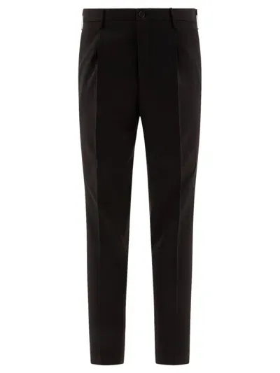 Incotex Pattern 54 Trousers Black In Grey