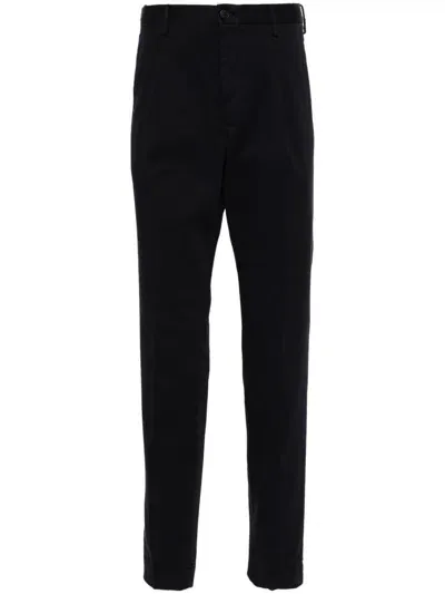 Incotex Pleat-detail Trousers In Blue