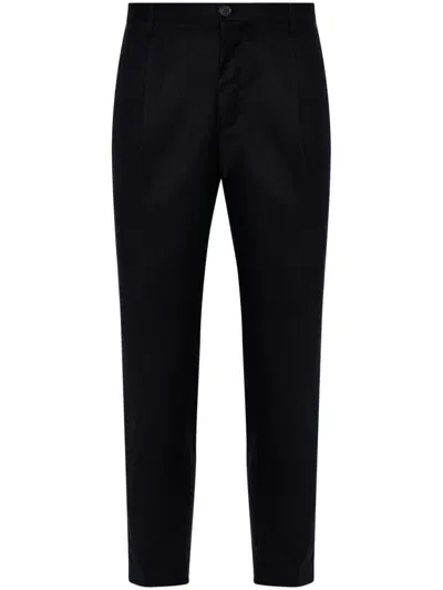 Incotex Pleat-detail Trousers In Blue