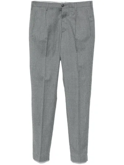 Incotex Pleated Trousers In Grey